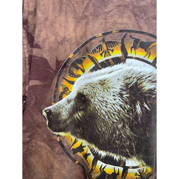 Vintage Alaska Bear Shirt Grizzly Brown bear Quality Goods Canada Made Tee 90s L - Picture 2 of 9